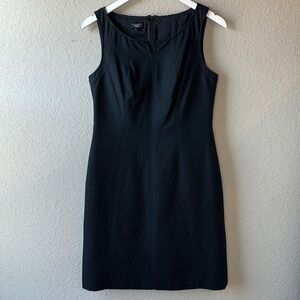 Talbots Silk Blend Textured Fully Lined Classic Little Black Dress Size 8P